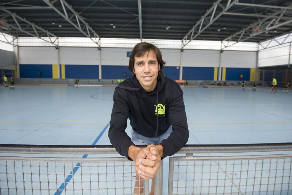 Bargalló y Cancela, en el Campus Hockey Coruña