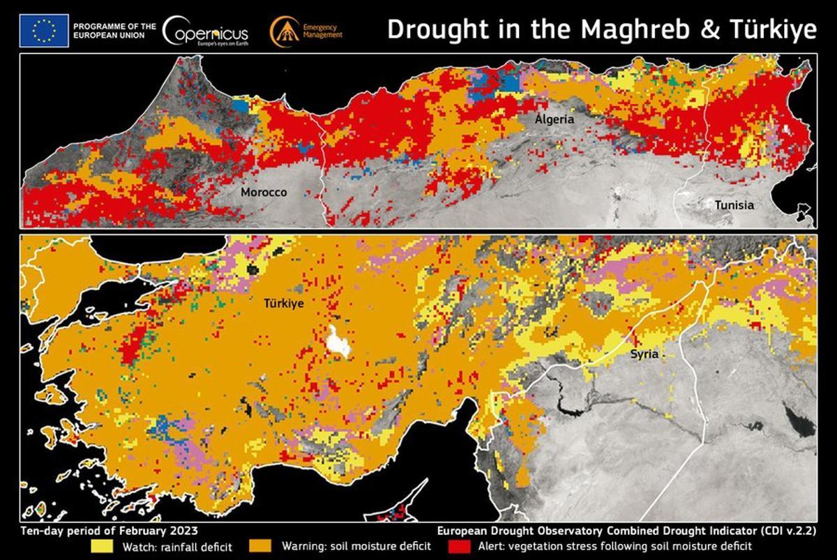 Sequía en el Magreb y en Turquía