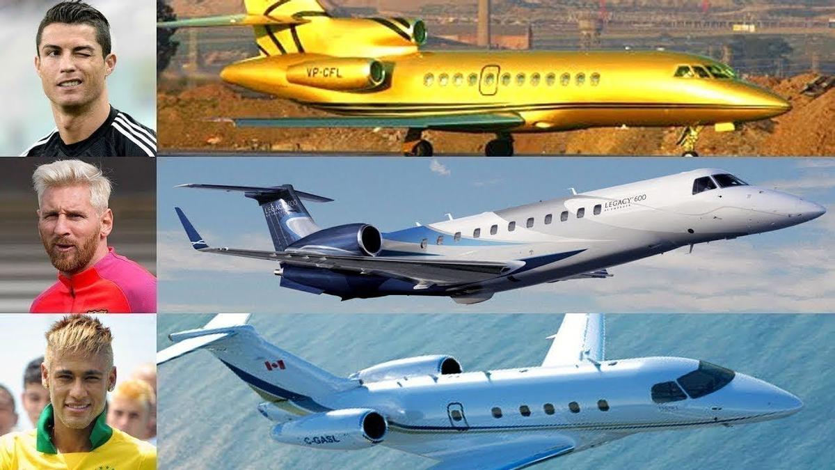 Algunos famosos y sus jets