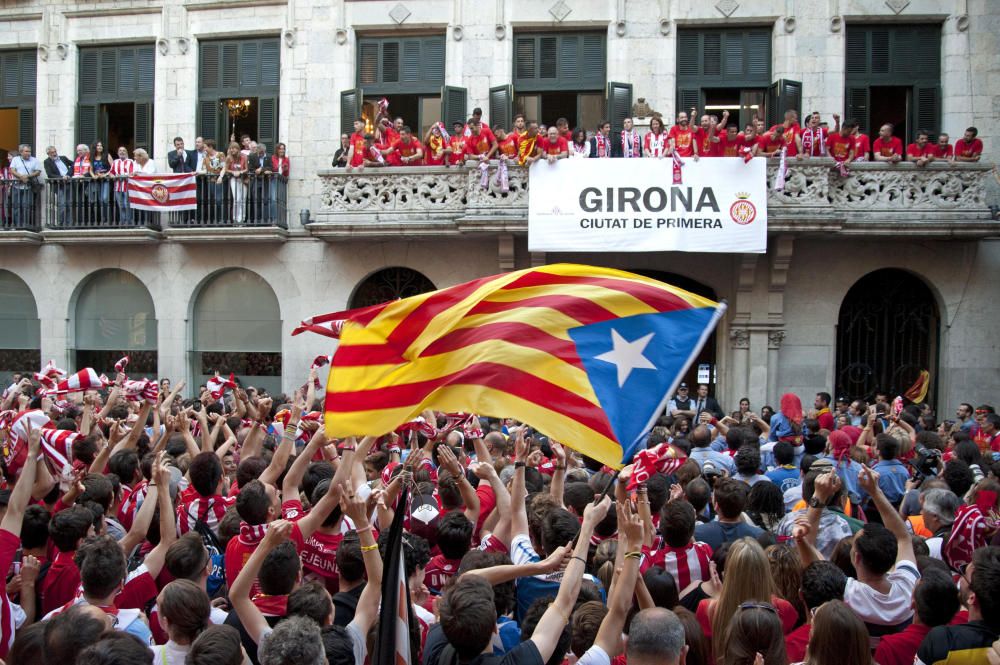 Rua de celebració de l'ascens del Girona