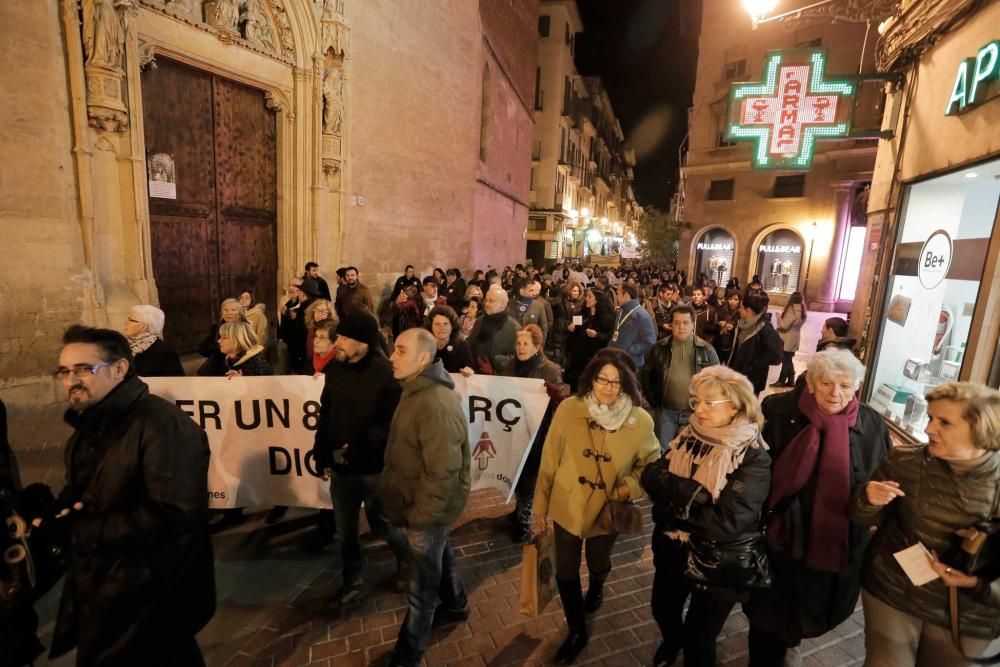 Manifestación por el Día de la Mujer Trabajadora en Palma