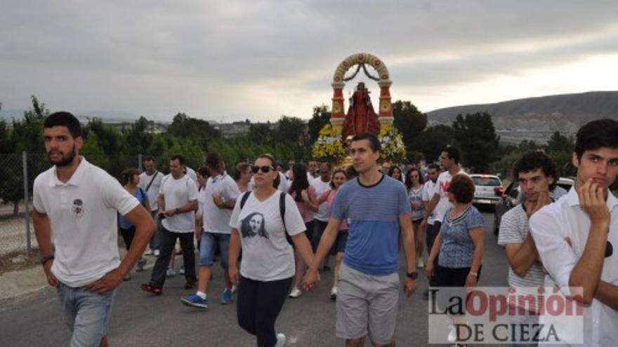 Subida de la patrona de Cieza a la Atalaya. Julio de 2014