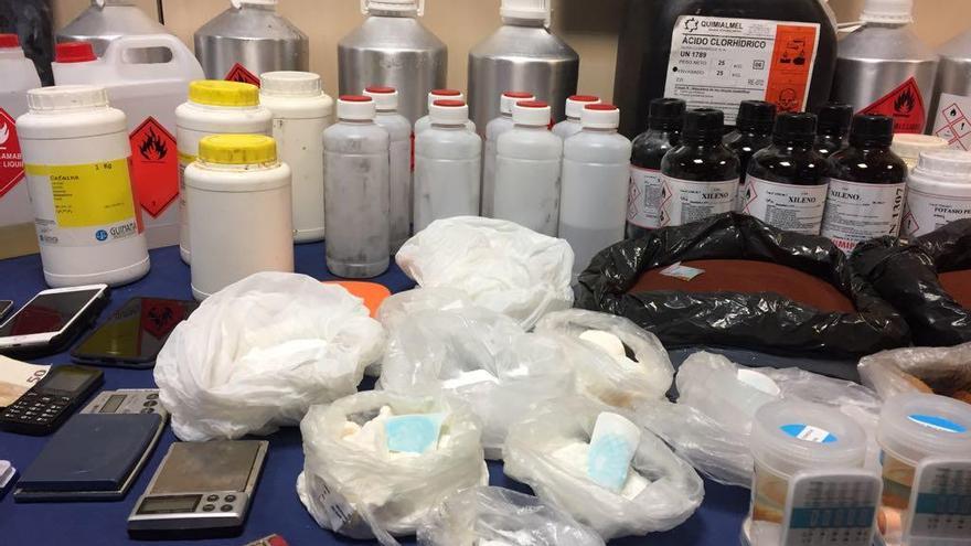 Un laboratorio de Castelló adulteraba cocaína para hacerla indetectable