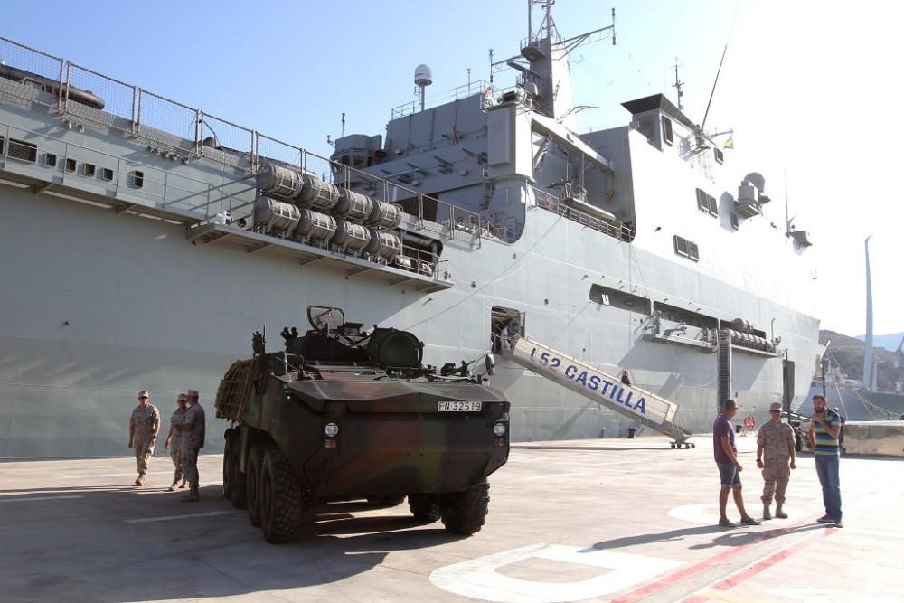 Jornada de puertas abiertas del buque Castilla en Cartagena