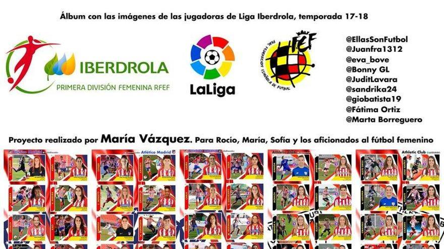 Una madre hace realidad la colección de cromos del fútbol femenino