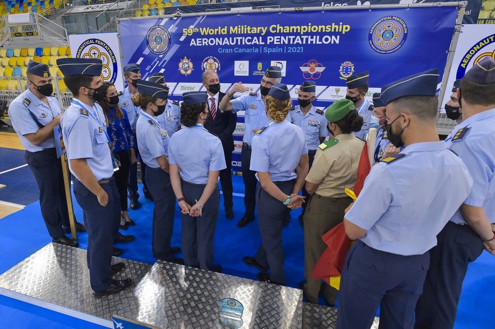 Ceremonia de clausura del Mundial de pentathlon aeronáutico