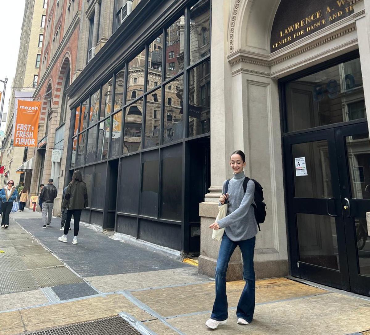 Carla a l’American Ballet Theatre School a Nova York. | Arxiu Personal