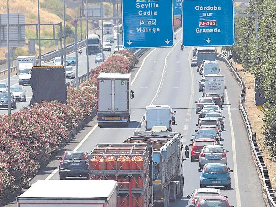 La autovía Madrid-Sevilla, a su paso por Córdoba en una imagen actual.