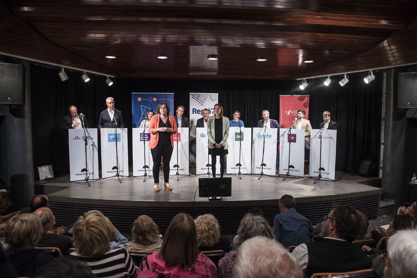 Les millors imatges del debat electoral del Col·legi de Periodistes a Manresa