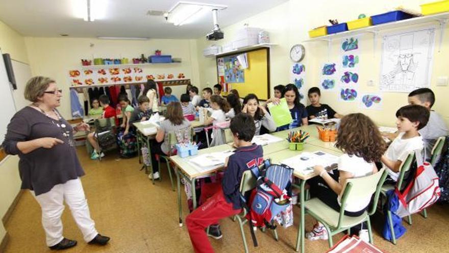 Alumnos de Primaria en un colegio gallego.