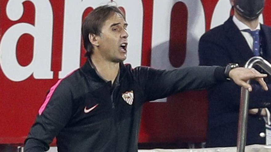 Julen Lopetegui, en un partido con el Sevilla.