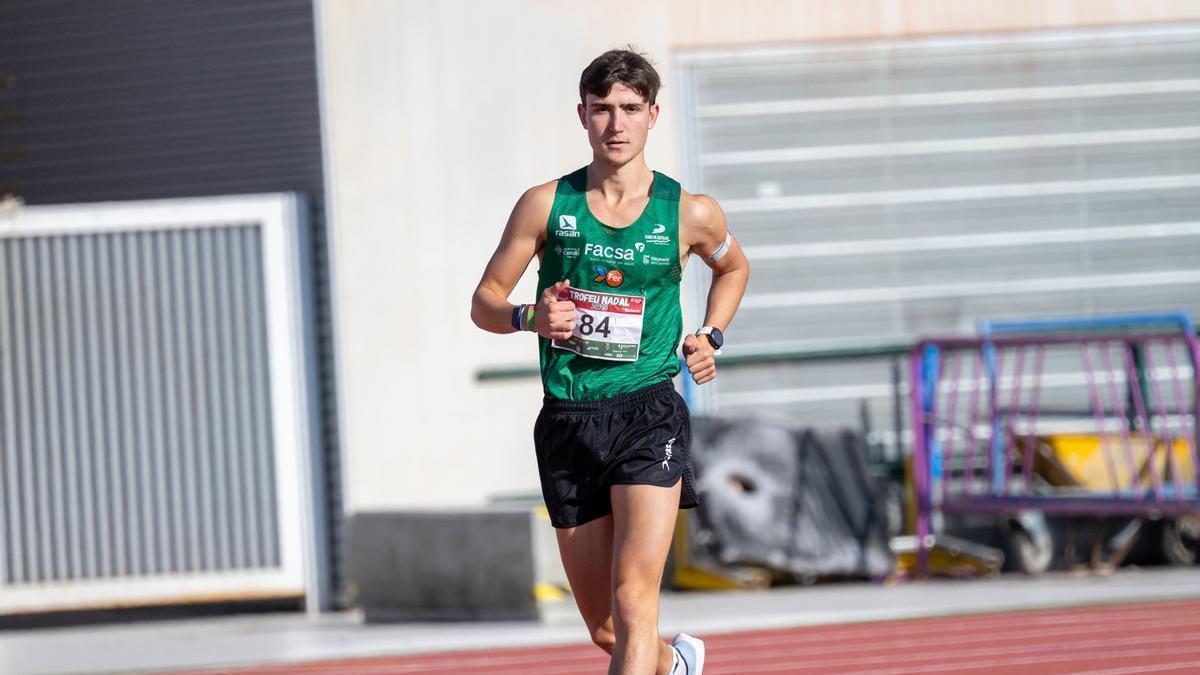 Dani Monfort, en un momento de la prueba de 3.000 metros marcha.