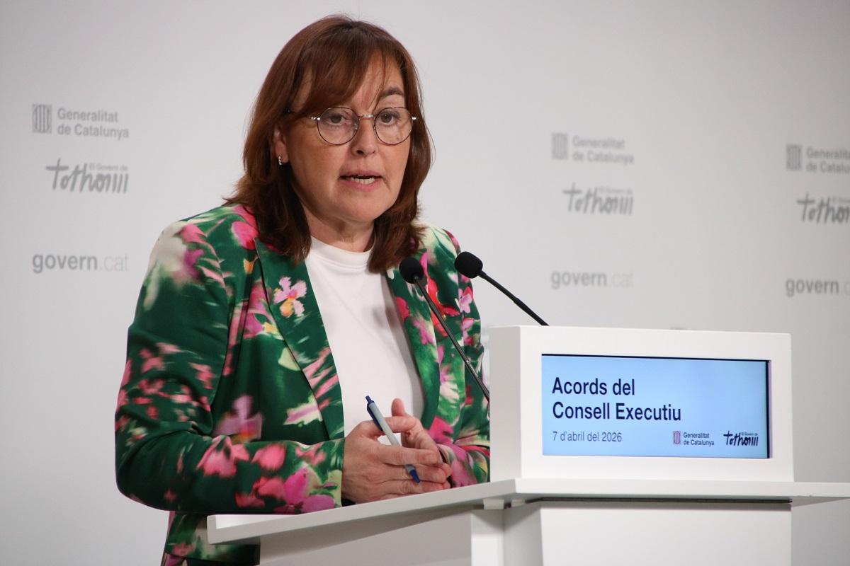 La portavoz del Govern, Sílvia Paneque, este martes en rueda de prensa