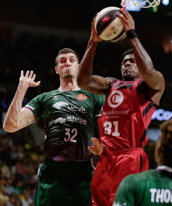 Victoria del Unicaja ante el Zaragoza en la Copa del Rey 2020.