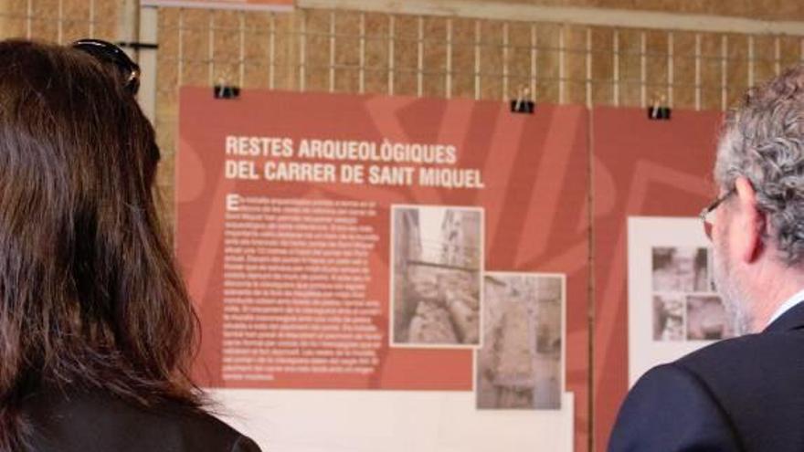 Exposició sobre les troballes referents als estudis arqueològics