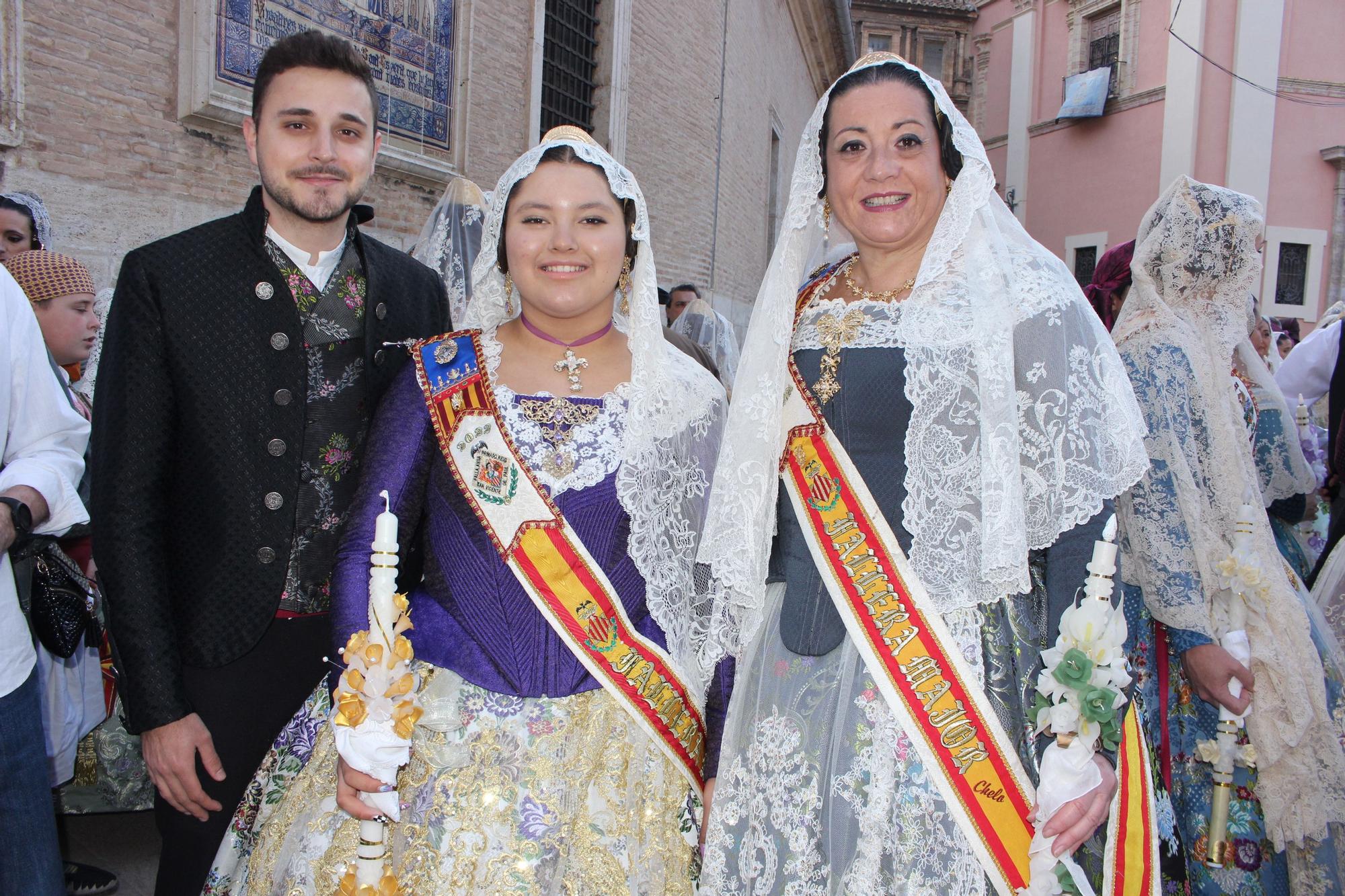 La fuerza de las Fallas en la Procesión de la Virgen (I)