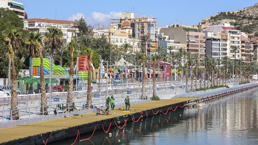Las obras del paseo litoral del Puerto de Alicante no se completarán hasta final de año