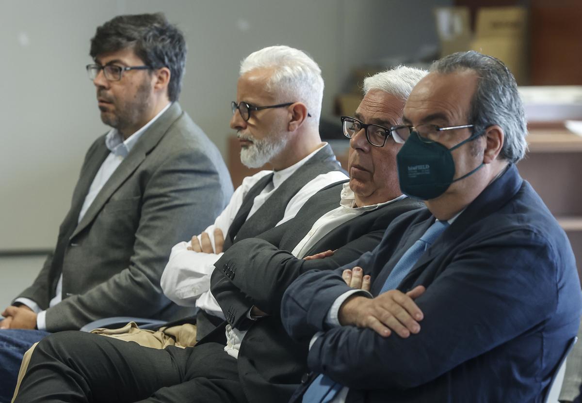 Parte de los acusados en la pieza de Thematica Events, entre ellos Marcos Benavent, conocido como el 'yonki del dinero', y el exalcalde de Moncada, Juan José Medina.