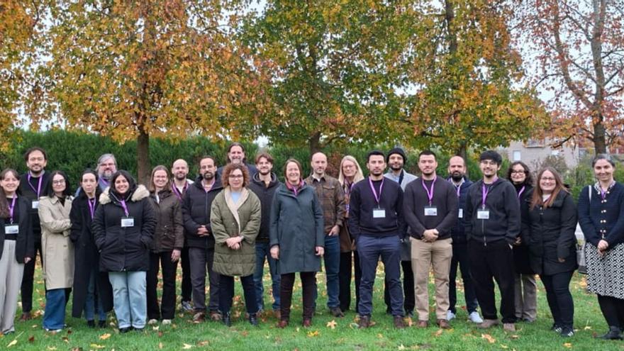 Participantes en la asamblea general del proyecto europeo Storcito, celebrada en Allariz, esta semana. | |
