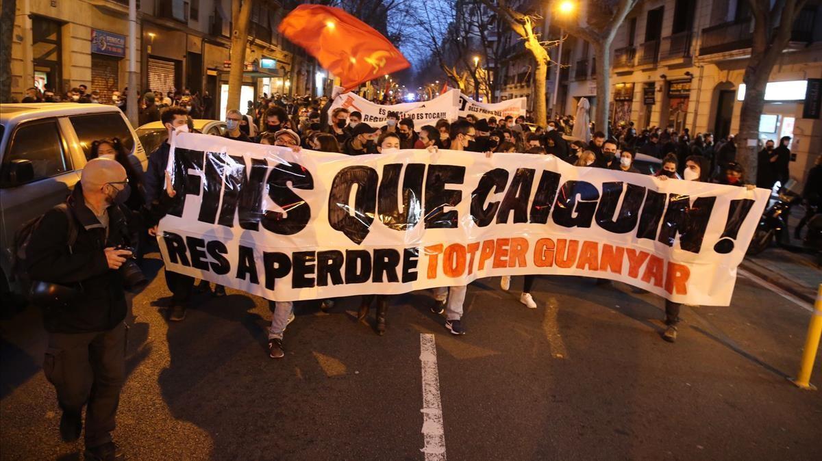 Manifestación en Barcelona el pasado día 22 de febrero.