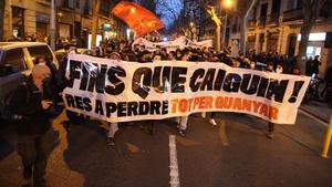 Manifestación en Barcelona el pasado día 22 de febrero.