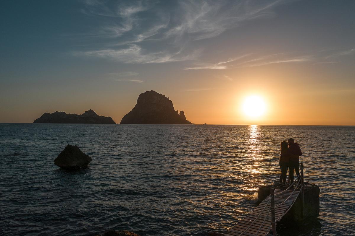Sunset from Cala d'Hort.