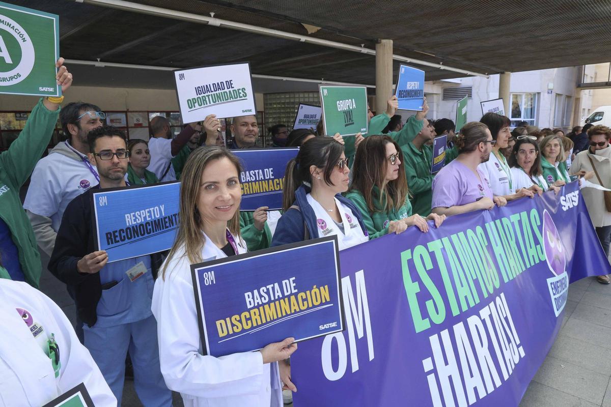 Las enfermeras se movilizan en Alicante