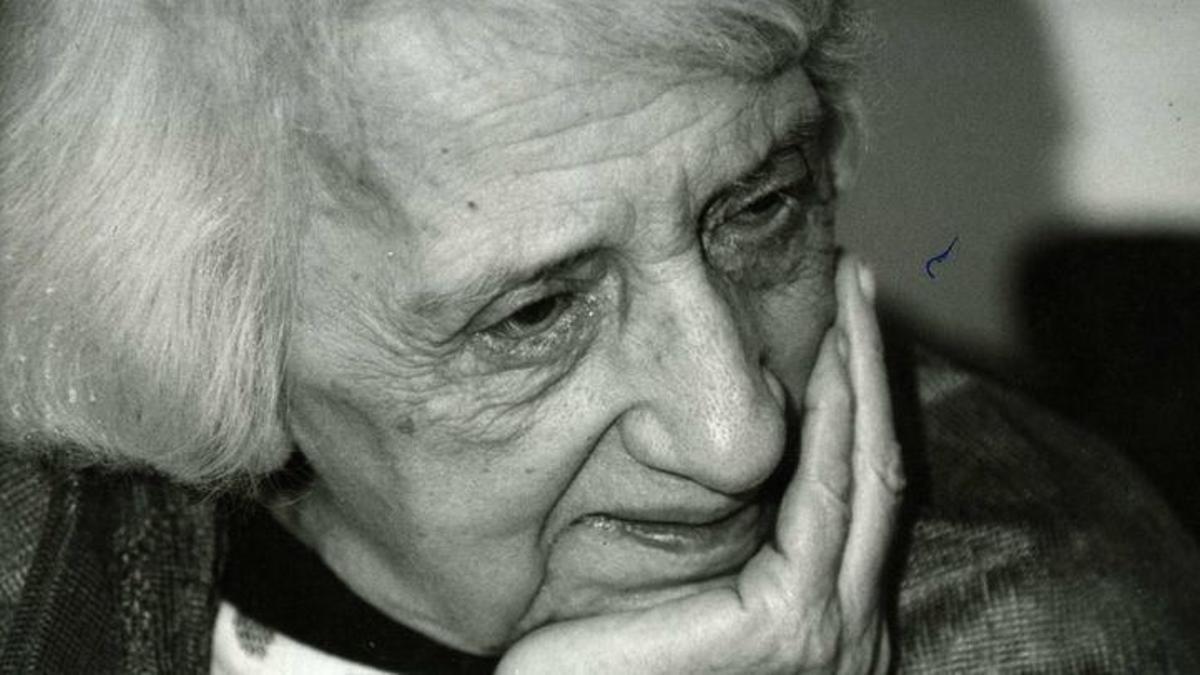 La filósofa María Zambrano.