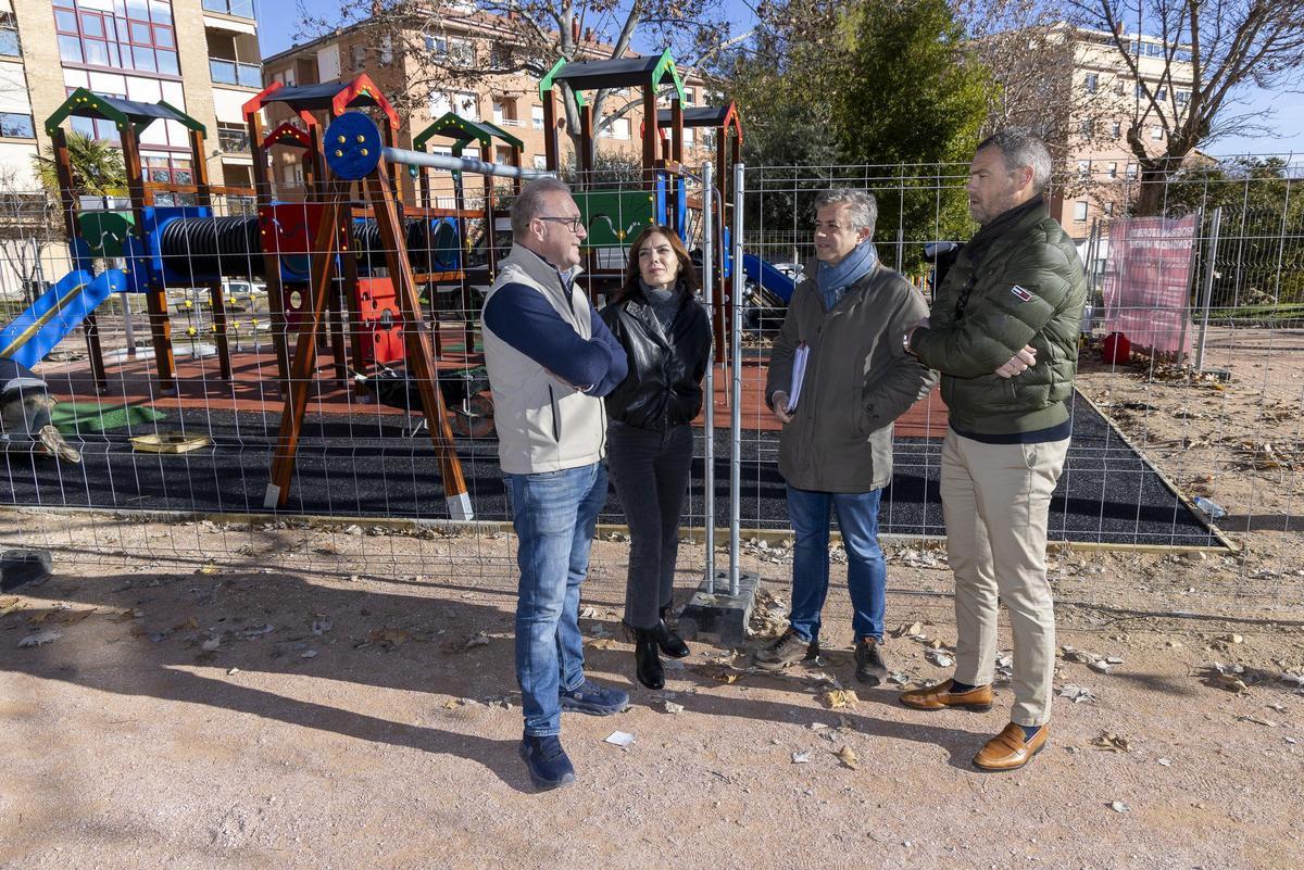 Obras de mejora en el parque de El Cejo, en Caravaca