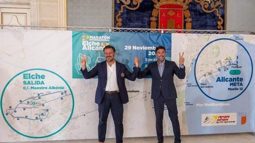 Barcala y Ruz presentan la II Maratón Internacional Elche-Al