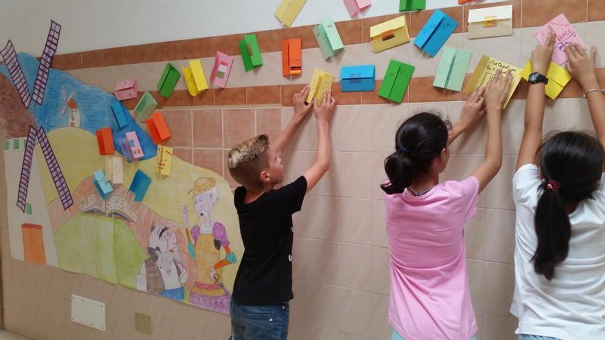 Un grupo de alumnos del Colegio Artemi Semidán, durante su participación en una de las actividades del proyecto.