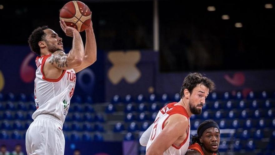 Imagen del encuentro del Eurobasket entre Georgia y Turquía.