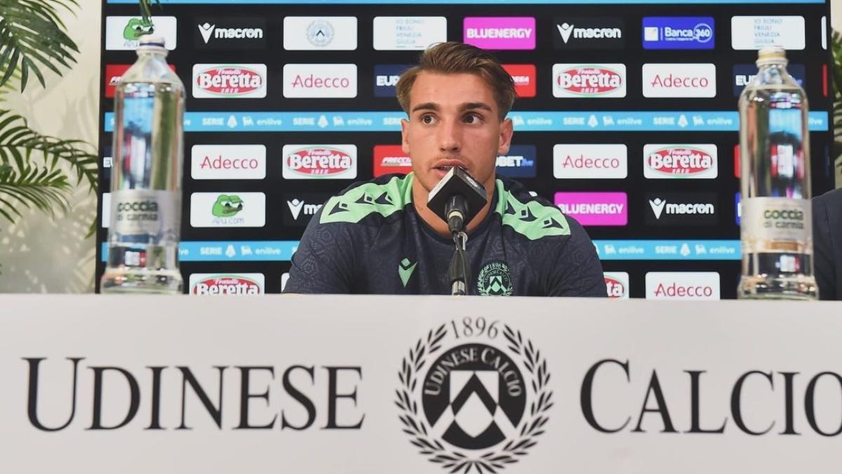 Iker Bravo, presentado como nuevo jugador del Udinese