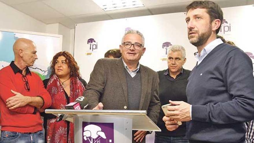 Jaume Font, anoche en la sede de El Pi.