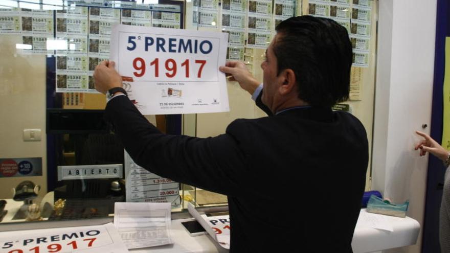 El número premiado con el quinto premio en la Lotería de Navidad