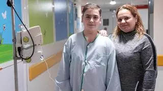 David, paciente del hospital Reina Sofía con una cardiopatía congénita, espera un trasplante de corazón
