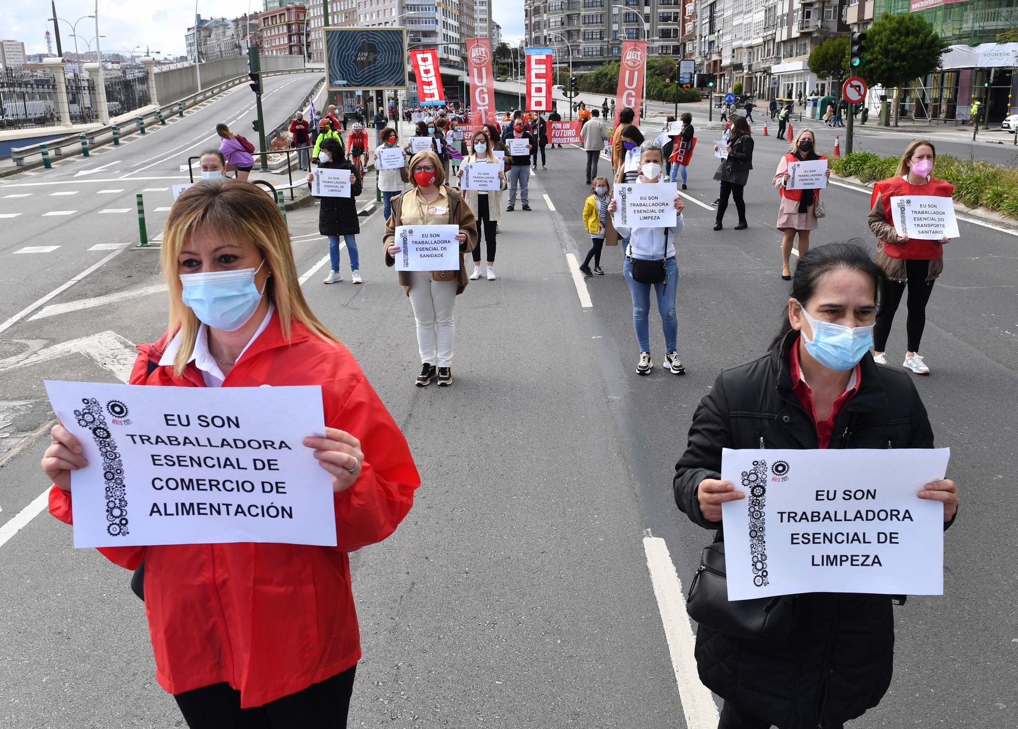 Manifestación del 1 de mayo en A Coruña