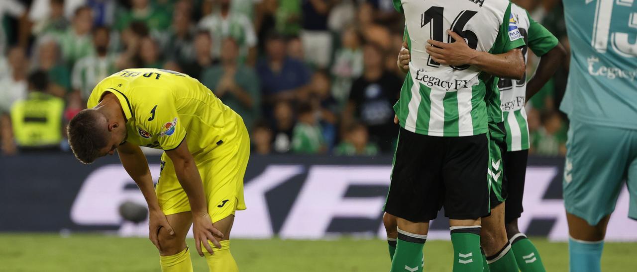 Lo Celso, en el Betis-Villarreal, que acabó con derrota amarilla.