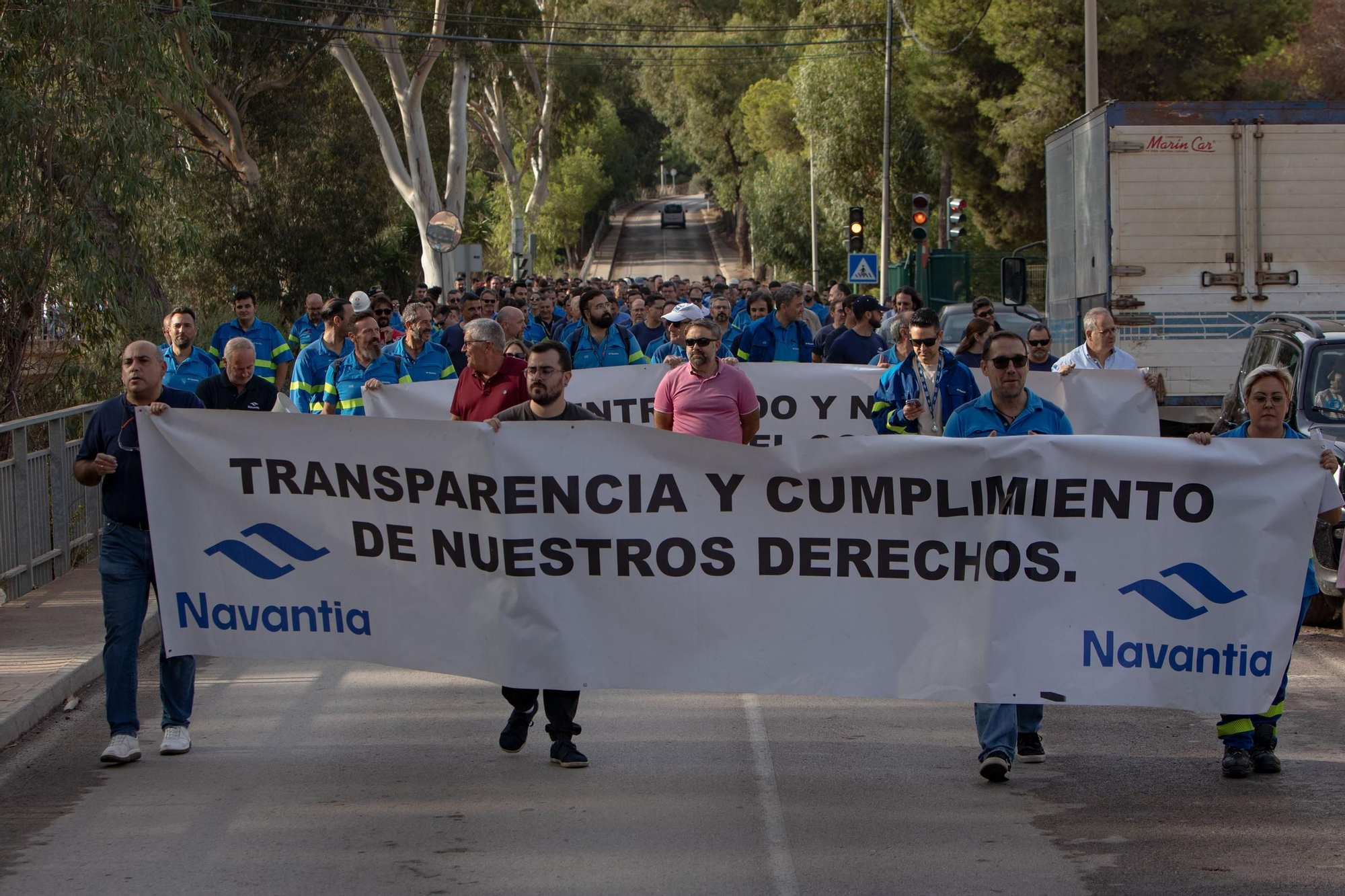 Protesta de los trabajadores de Navantia
