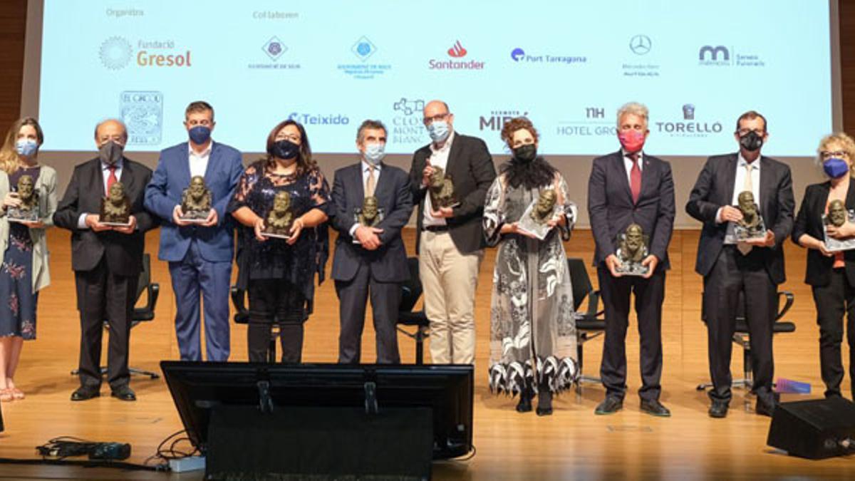 Los premiados en la 14ª edición de los Premis Gaudí Gresol a la Notarietat i L'Excelència