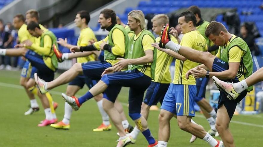 La selección de Ucrania, en un ensayo.