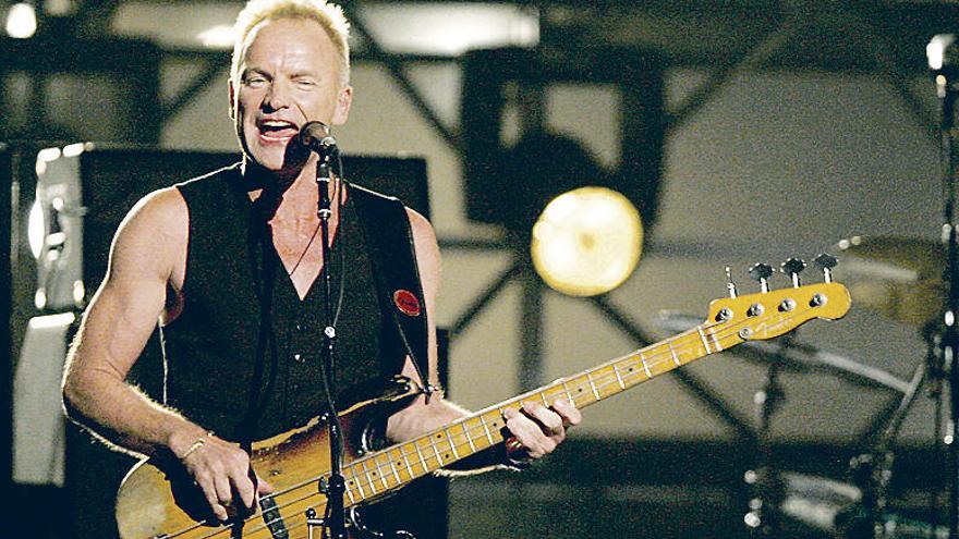 Sting, durante un concierto.