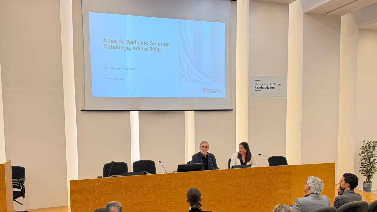 Presentació de l’Atles de Radiació Solar de Catalunya a la Universitat de Girona.