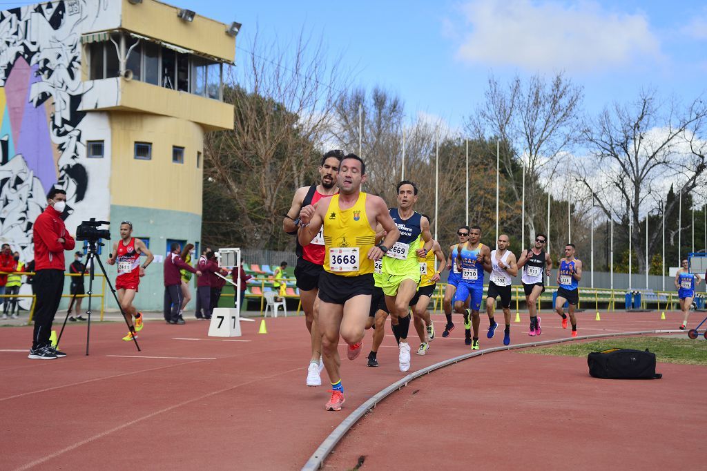 Pruebas de atletismo nacional en la pista de atletismo de Cartagena este domingo