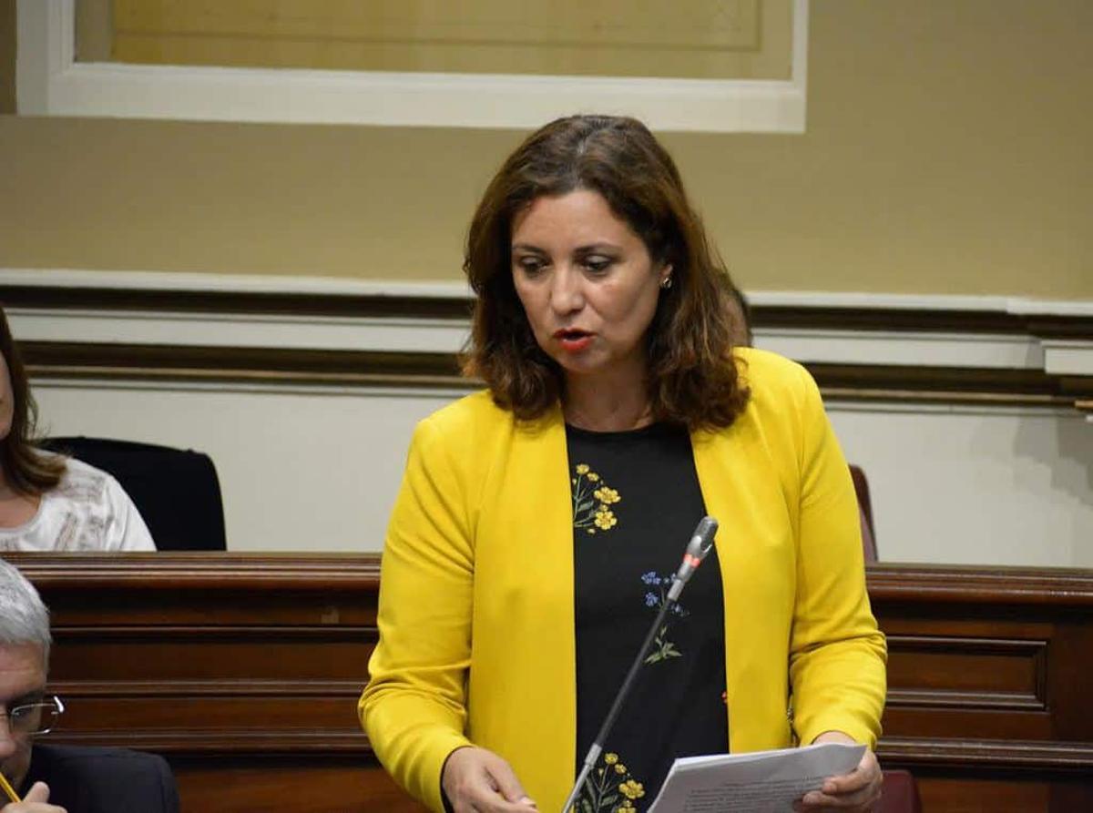 Ventura del Carmen Rodríguez, durante su etapa como diputada regional en el Parlamento.