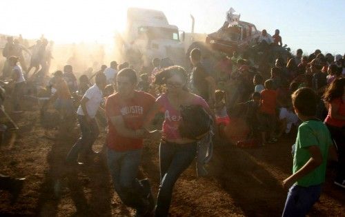 Tragedia en México en un espectáculo de coches gigantes