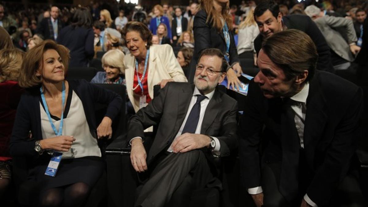 Rajoy evita responder las acusaciones de Bárcenas a la llegada a la convención