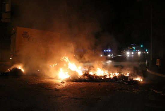 Talls de carreteres com a protesta pel 21-D