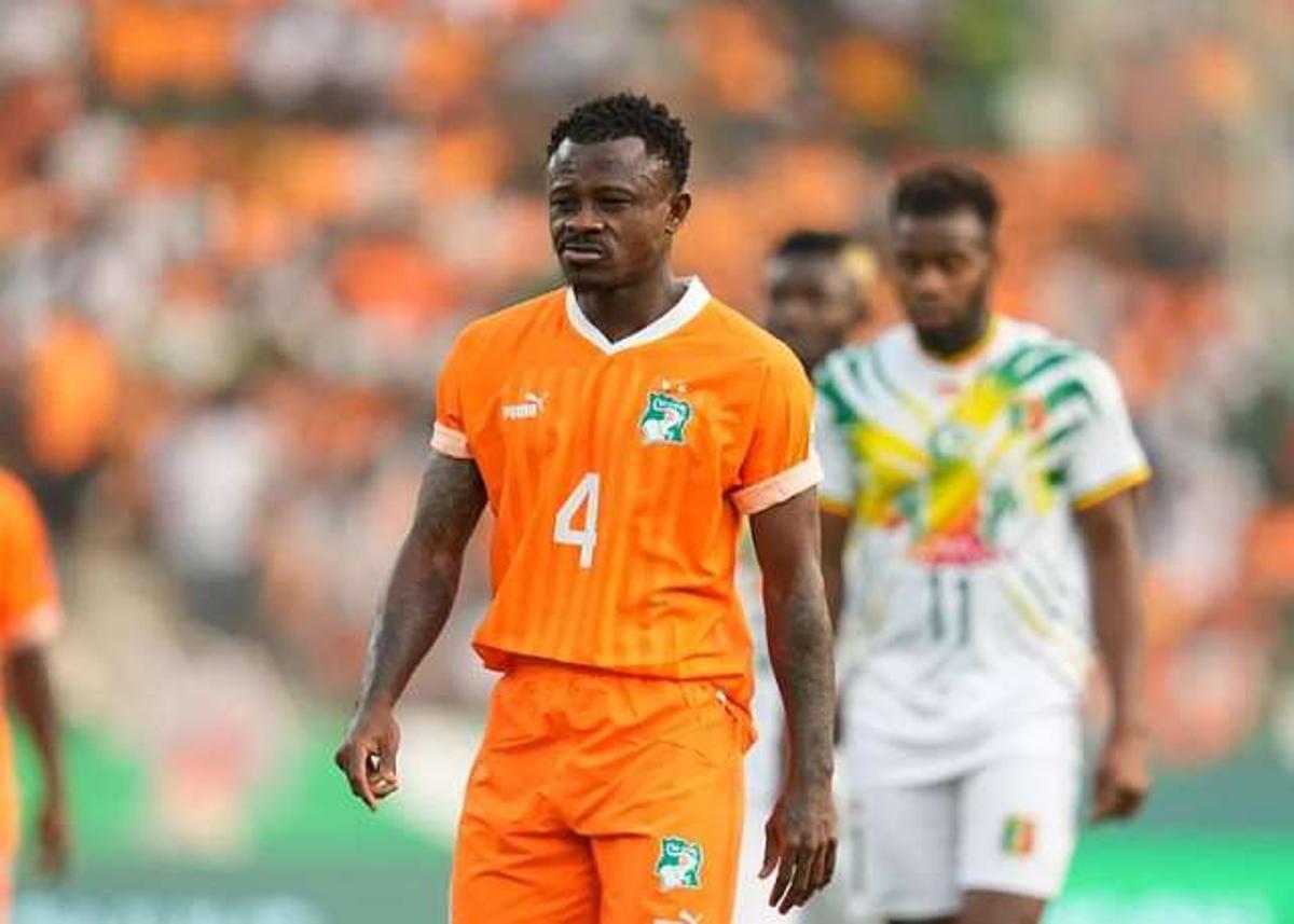 Seri, durante un partido con Costa de Marfil