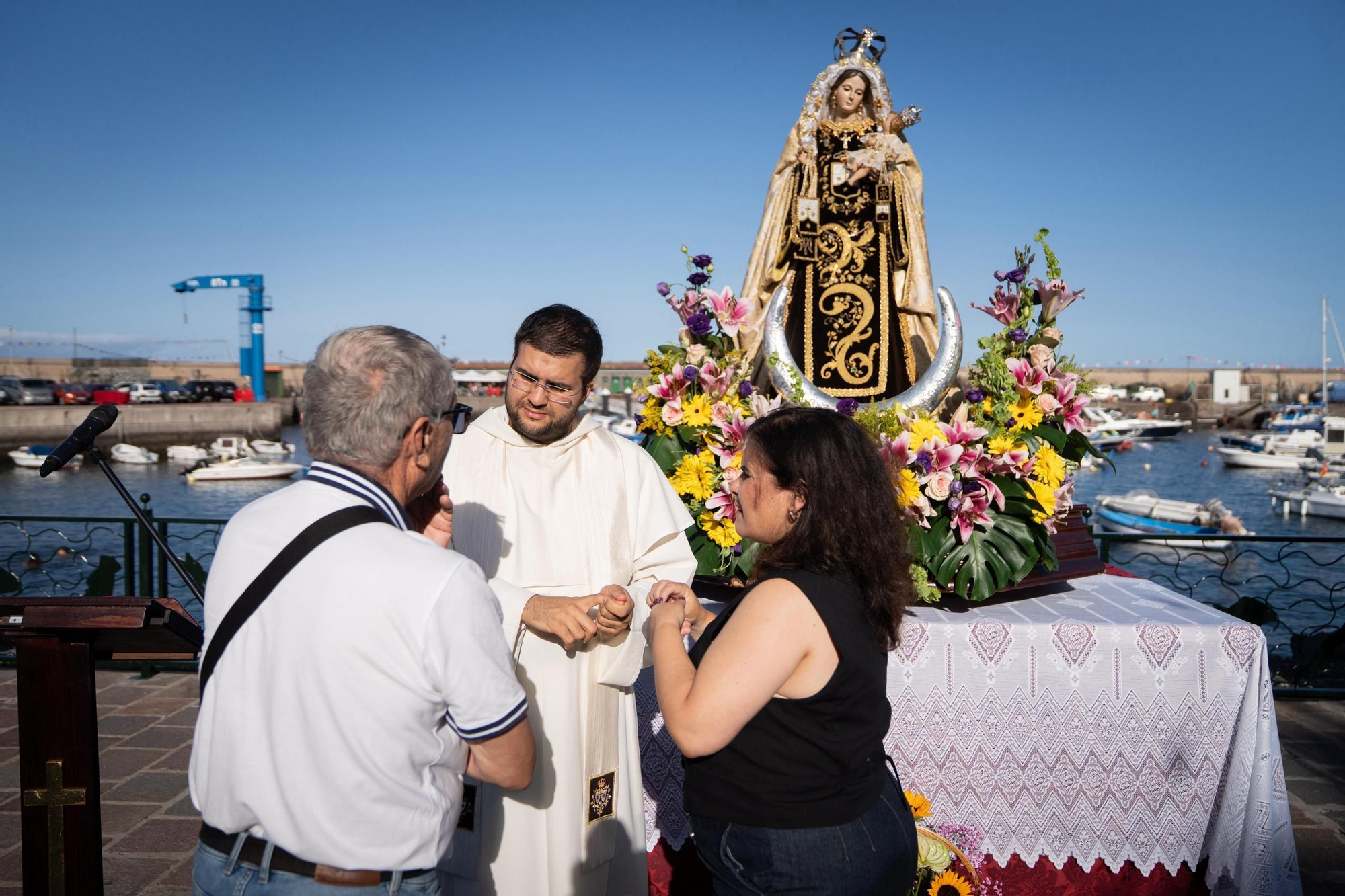 Embarcación de la Virgen del Carmen en Candelaria
